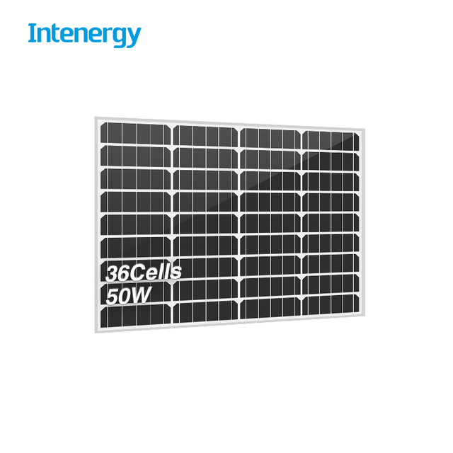 Intenergy Latest Customized 50 Watt Monocrystalline Solar Panels 